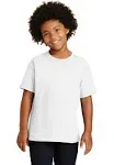 Gildan Heavy Cotton Youth T-Shirt - White - S