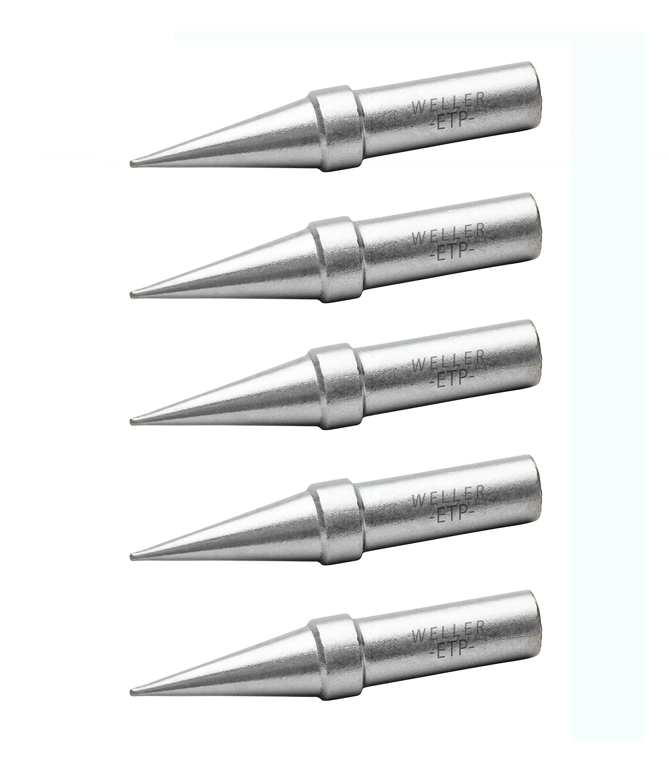 Weller ETP-5 WE1010 Soldering Tip, Conical, 0.031 in. x 0.8 mm, 5 Pcs