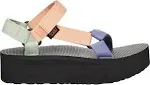 TEVA Womens Purple Fast-Drying Flatform Universal Round Toe Slingback Sandal 9