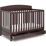 Graco - Benton 5-in-1 Convertible Crib with Drawer - Espresso