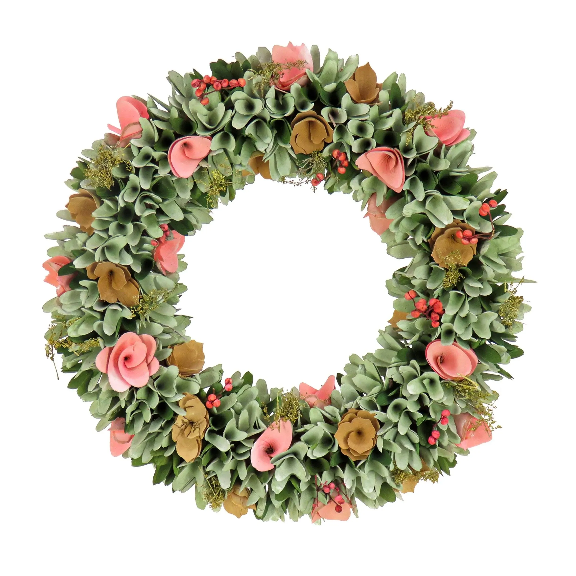 National Tree Company 18" Spring Pastel Floral Wreath