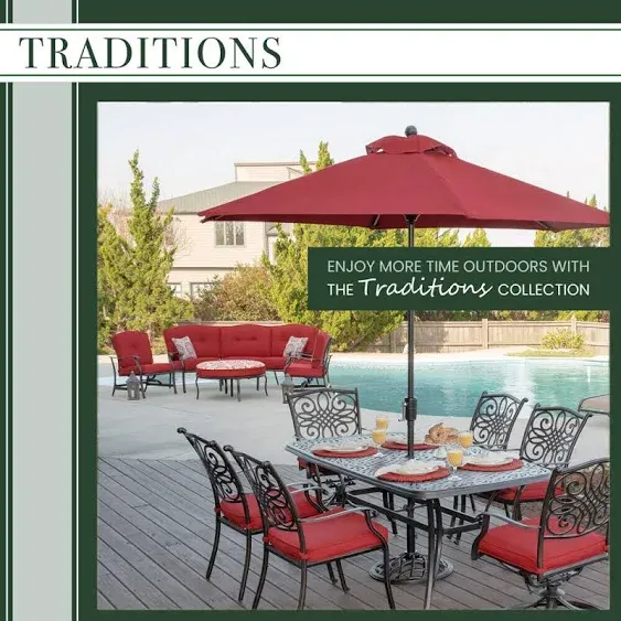 Hanover 7-Piece Traditions Swivel Dining Patio Set - TRADITIONS7PCSW-6