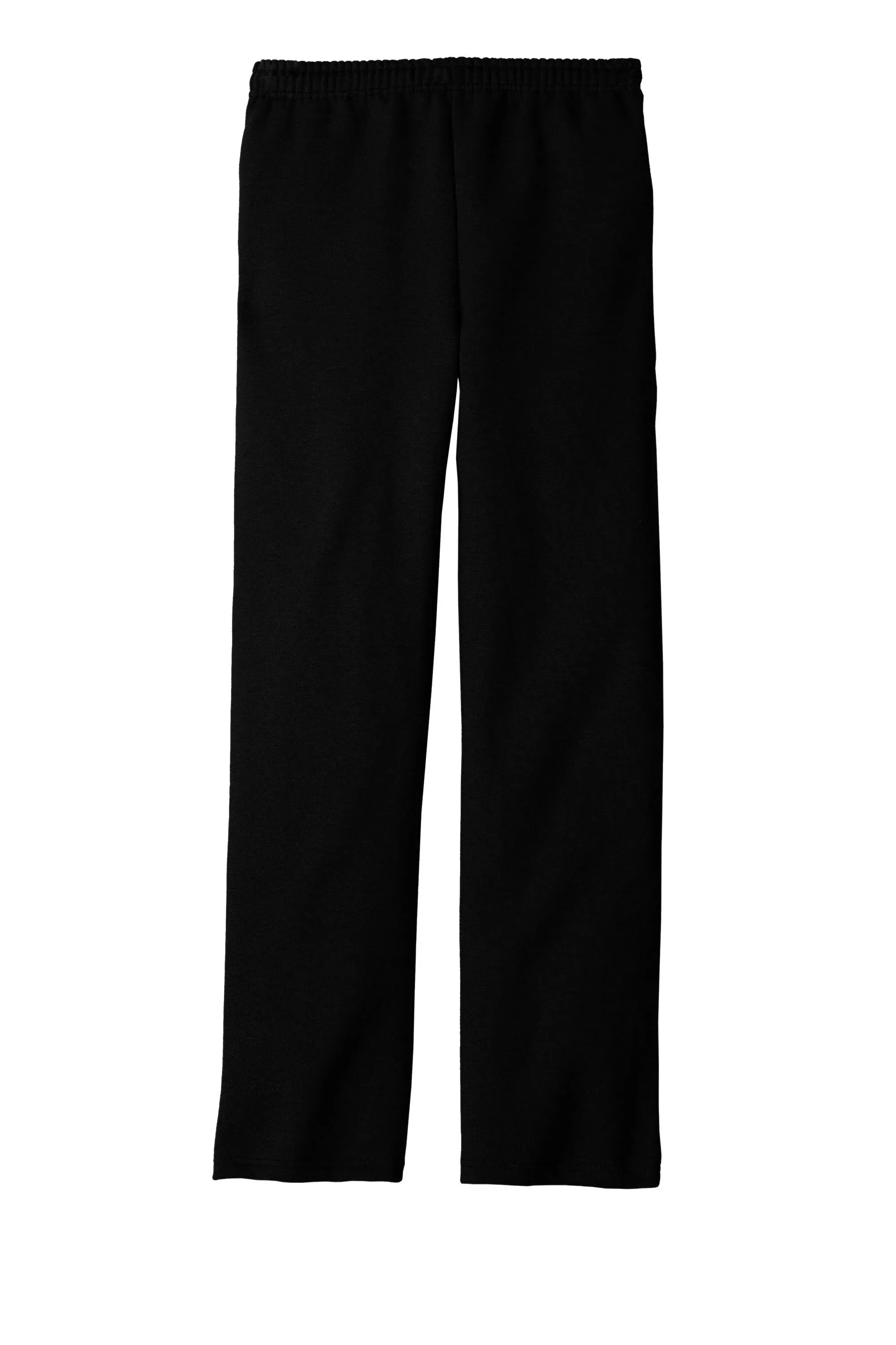 Jerzees 974MP Adult NuBlend Open-Bottom Fleece Sweatpants - Black - M