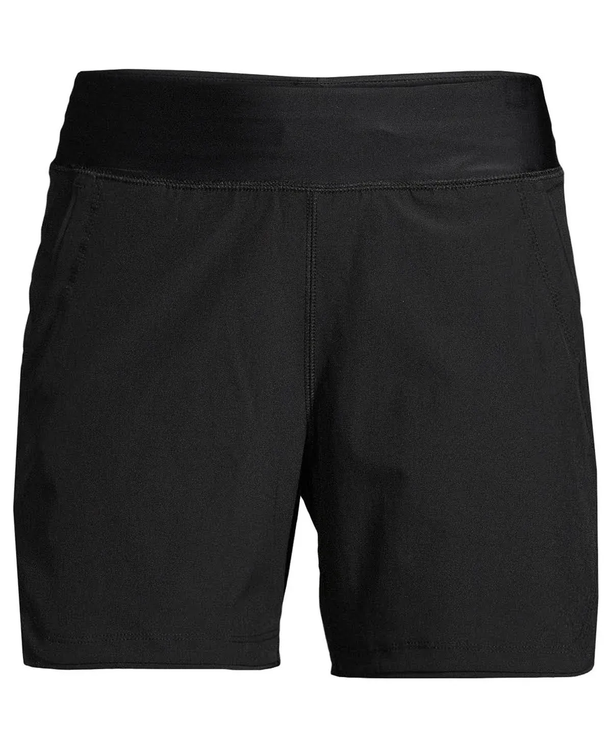 Lands' End Women's 5" Board Shorts - 8 - Black