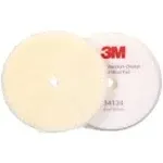 3M Perfect-It Random Orbital Wool Compounding Pad 34124, Coarse, White, 6 in (150 mm), 2 Pads/Bag