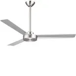 Minka Aire Roto 52" Indoor Ceiling Fan with Wall Control System - Brushed Aluminum - Brushed Aluminum Blades