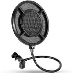 Mic Pop Filter, Professional Metallic Mic Pop Filter Mesh for Blue Yeti and A...