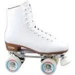 Chicago Women's Deluxe Rink Roller Skates, White, 8