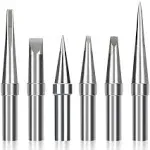 Igreat Solder Tips 6pcs Weller et Soldering Iron Replacement Tips for Wes51/50,wesd51,pes51 / 50,we1010na WCC100 LR21 et Tip Series (6PCS-01)