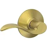 Schlage Satin Brass Accent Passage Lever - Gold