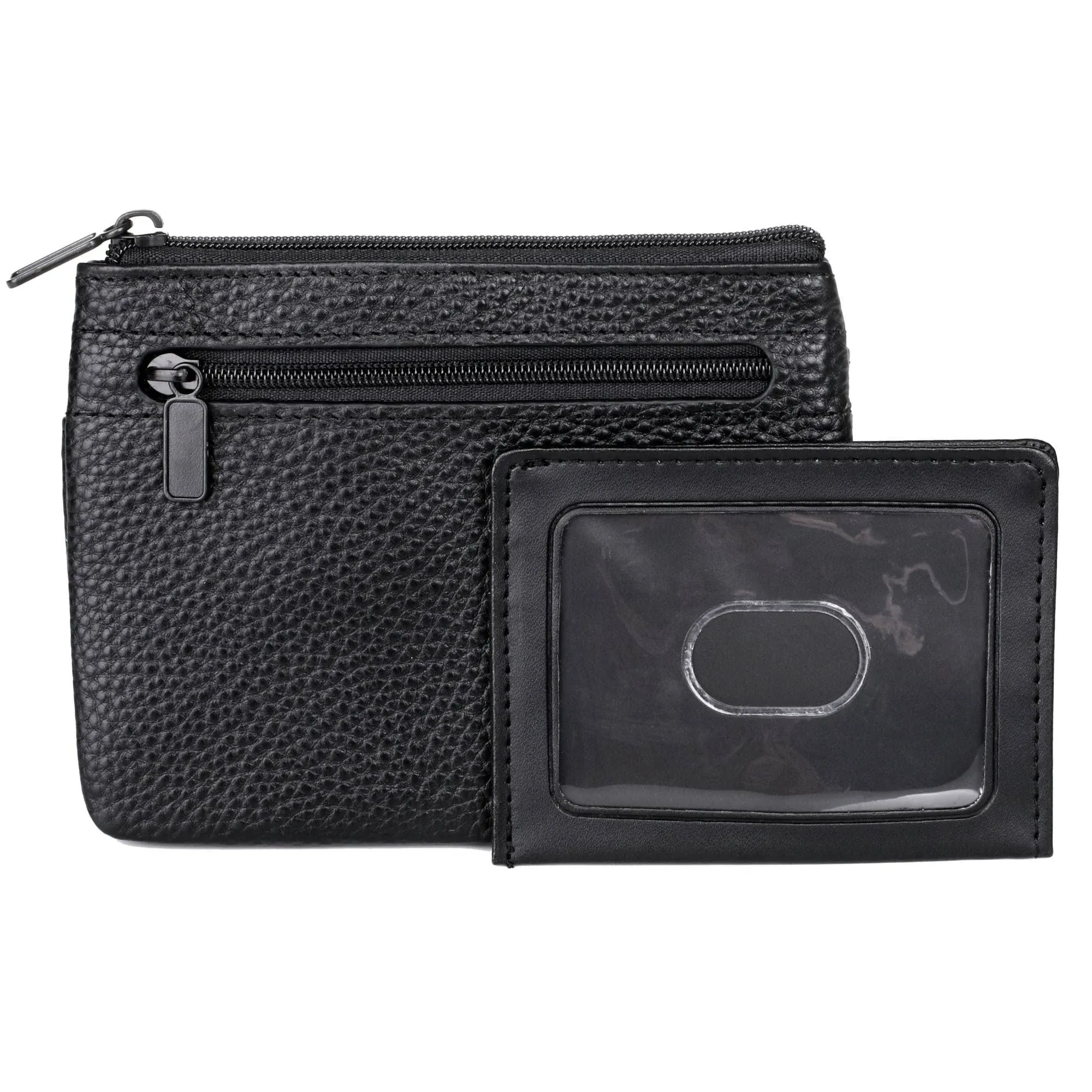 "Ladies' Black Pik-Me-Up Large ID Coin/Card Case"