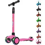 Allek Kick Scooter B03 Lean &#039;N Glide 3-Wheeled Push Scooter with Extra Wide P...