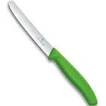 Victorinox Swiss Classic 4 1/2" Serrated Knife Green