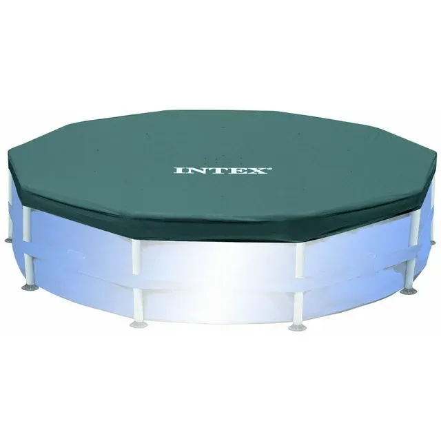 Intex 15' Round Frame Above Ground Pool Debris Cover with Drain Holes 28032E