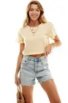 Women's Boxy Crop T Shirts Cotton Cropped Top  | eBay