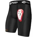 Shock Doctor 221 Core Compression Short with Bioflex Cup - Black