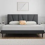 Molblly Bed Frame SKU:6905, Full / Dark Gray