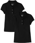 The Children's Place Girls Short Sleeve Ruffle Pique Polo Multipack