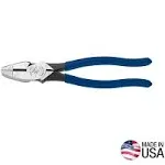 Klein Tools D213-9NE Lineman&#039;s Pliers, New England Nose, 9-Inch