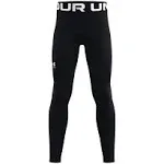 Under Armour Boys' Coldgear Armour Leggings, XS, Black