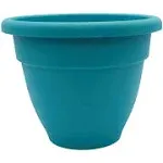 HC Companies 12-Inch Dusty Teal Caribbean Planter