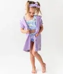 RuffleButts Lavender Terry Full-Zip Cover Up - 7