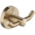 KRAUS Elie Bathroom Robe and Towel Double Hook in Brushed Gold KEA-18802BG