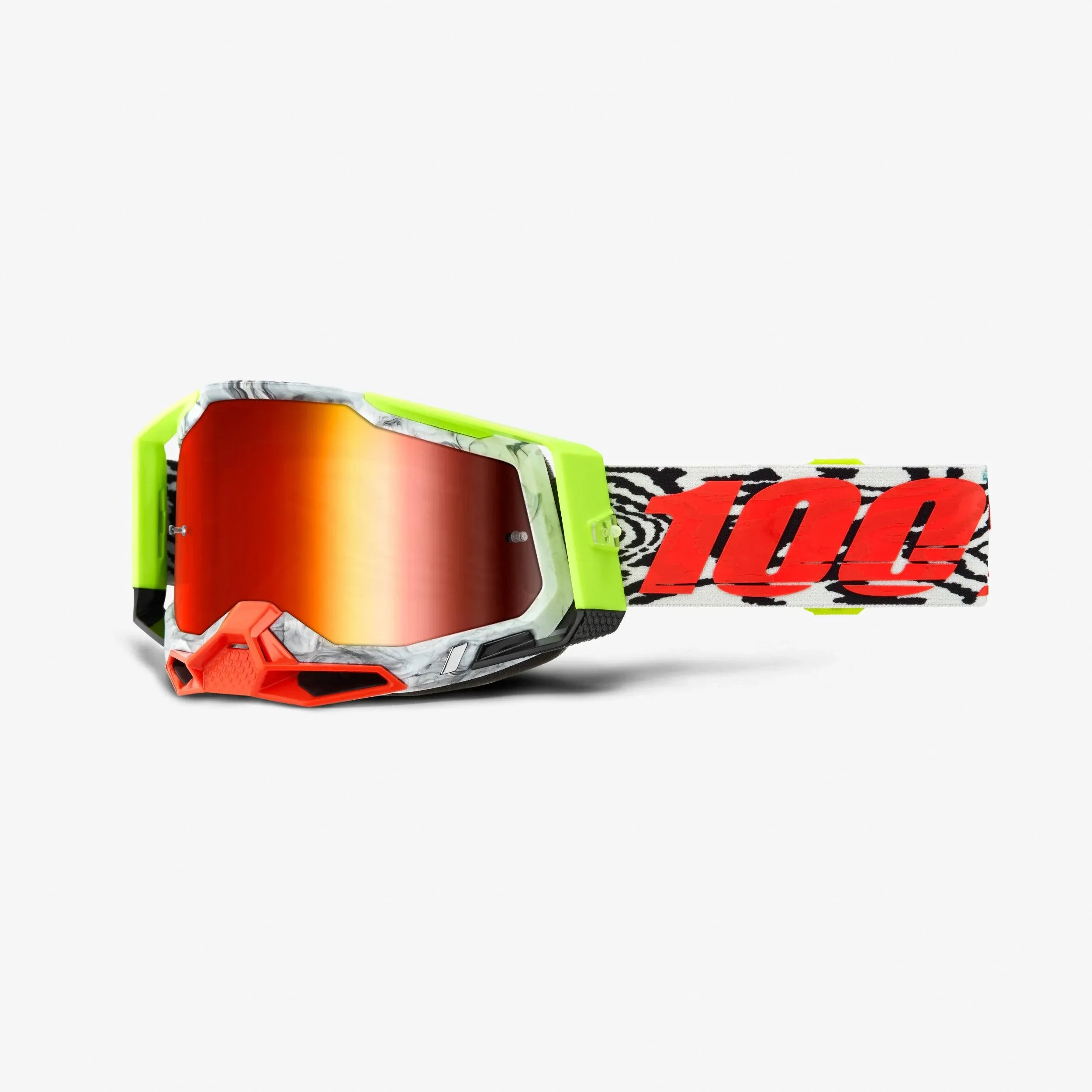 100% Racecraft 2 Goggle - Engal - Red Mirror Lens