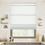 Chicology Cordless Magnetic Light Filtering Roman Shades - 48"W x 64"H - Runway Grey