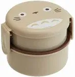 Skater My Neighbor Totoro 2 Tier Round Bento Lunch Box with Folk (17oz) - Aut...