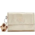 Kipling Women&#039;s Pixi Metallic Nylon Medium Wallet Organizer with Snap Closure