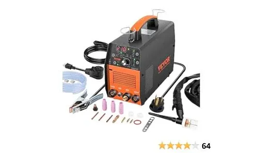 VEVOR TIG Welder 210Amp 3 in 1 Welder TIG 110220v Dual Voltage HF TIGStickClean Welding Machine with Pulse IGBT Inverter