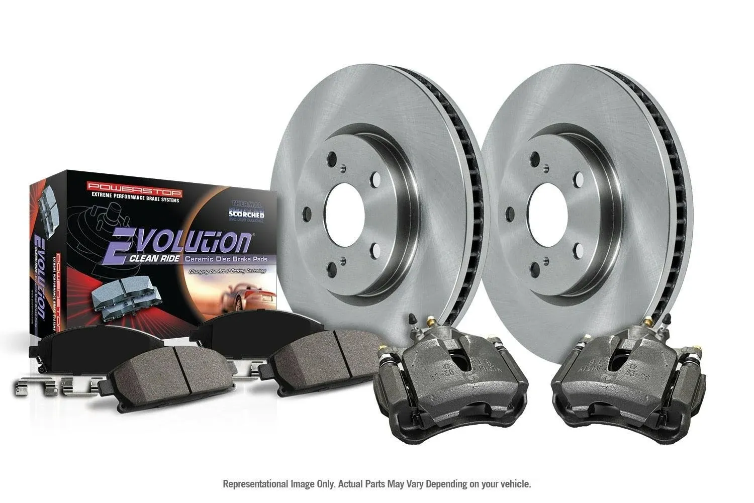 Power Stop KCOE1170 Autospecialty Brake Kit w/Calipers -Front