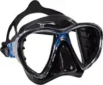 Used Cressi Big Eyes Evolution Adult Size Scuba Mask - Blue / Black