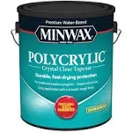 Minwax Water-Based Polycrylic Aerosol, Clear Gloss - 11.5 oz bottle