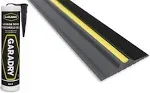 High Garage Door Threshold Seal Kit 123 Length | Flexible PVC | Complete Kit Includes Adhesive | GaraDry, Size: 12'3