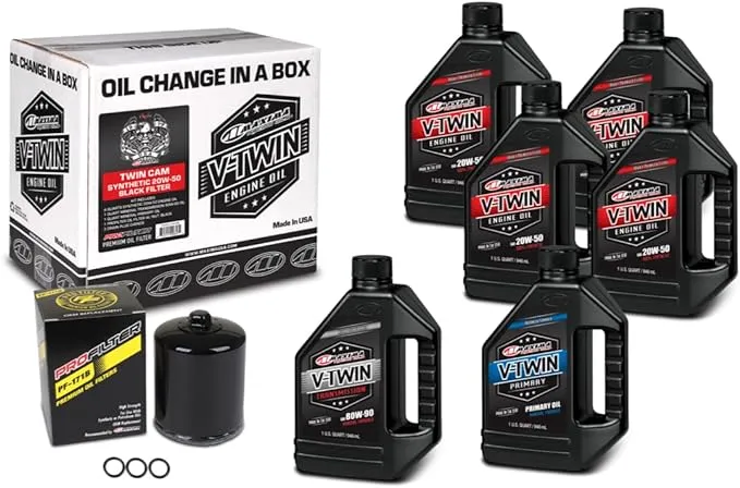 Maxima V-Twin Quick Change Kit Synthetic Filter 90-119014P