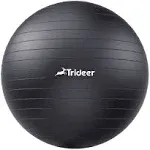 Trideer Extra Thick Yoga Ball Exercise Ball, 5 Sizes Ball Chair, Heavy Duty Swiss Ball for Balance, Stability, Pregnancy, Physical Therapy, Quick Pump