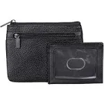 Julia Buxton Hudson Pebbled Faux Leather ID Card Case