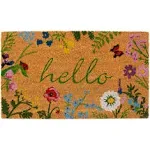 Calloway Mills AZ105991729 Floral Hello Doormat, 17" x 29", Multicolor