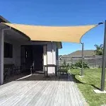 Sun Shade Sail 8&#039;x12&#039; Rectangle UV Block Sunshade for Backyard Yard Deck Pati...