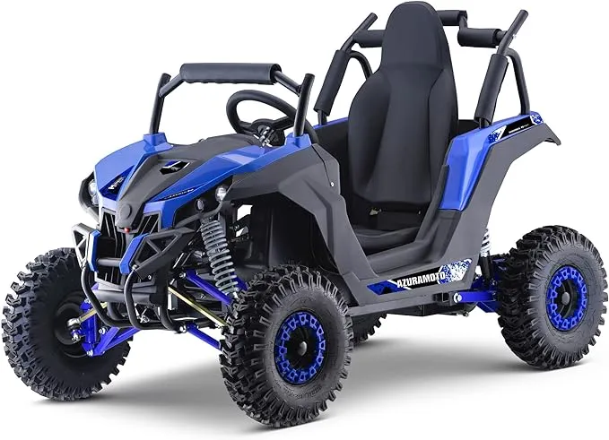 MotoTec Raider Kids UTV 48V 1200W Full Suspension - Blue