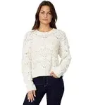 Lucky Brand Women's Open Stitch Pullover Sweater Whisper White