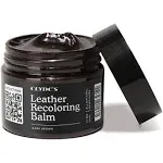 Clyde's™ Leather Recoloring Balm | Non Toxic Leather Color Restorer for Furniture, Car Seat, Tack | 19 Colors of Restoration Leather Dye | Repair, Restore and Renew Old Leather (100ML, Medium Brown)