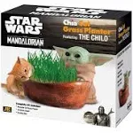 Chia Cat Grass Planter - Star Wars The Mandalorian The Child – Healthy Treat for Your Cat - Decorative Pottery Planter, Easy to Do and Fun to Grow, Novelty Gift, Perfect for Any Occasion.