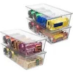  Plastic Pantry Organization and Storage Bins With Lids – Perfect 4 Pack