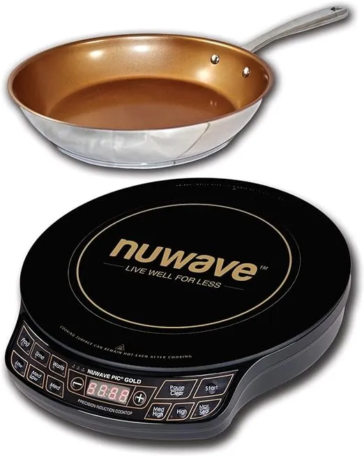 NuWave Pic Gold Precision Induction Cooktop with 10.5" Fry Pan