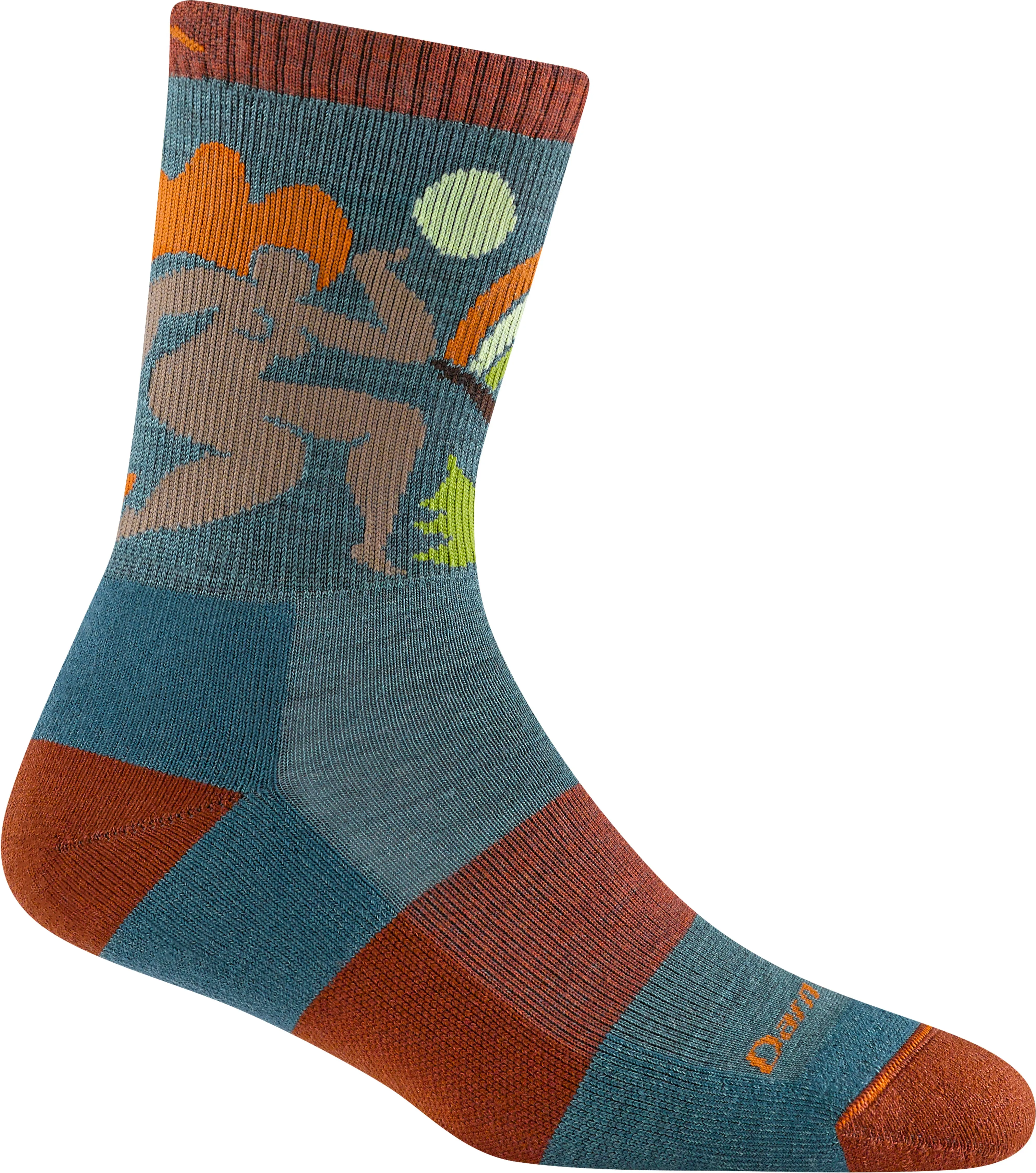 Darn Tough Trailblazer Micro Crew Lightweight Cushion Sock - Women's Teal, S