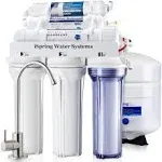 iSpring Reverse Osmosis Water Filter System w/ Zero TDS Deionizer Filter - 75gpd 6-Stage Rcc7d