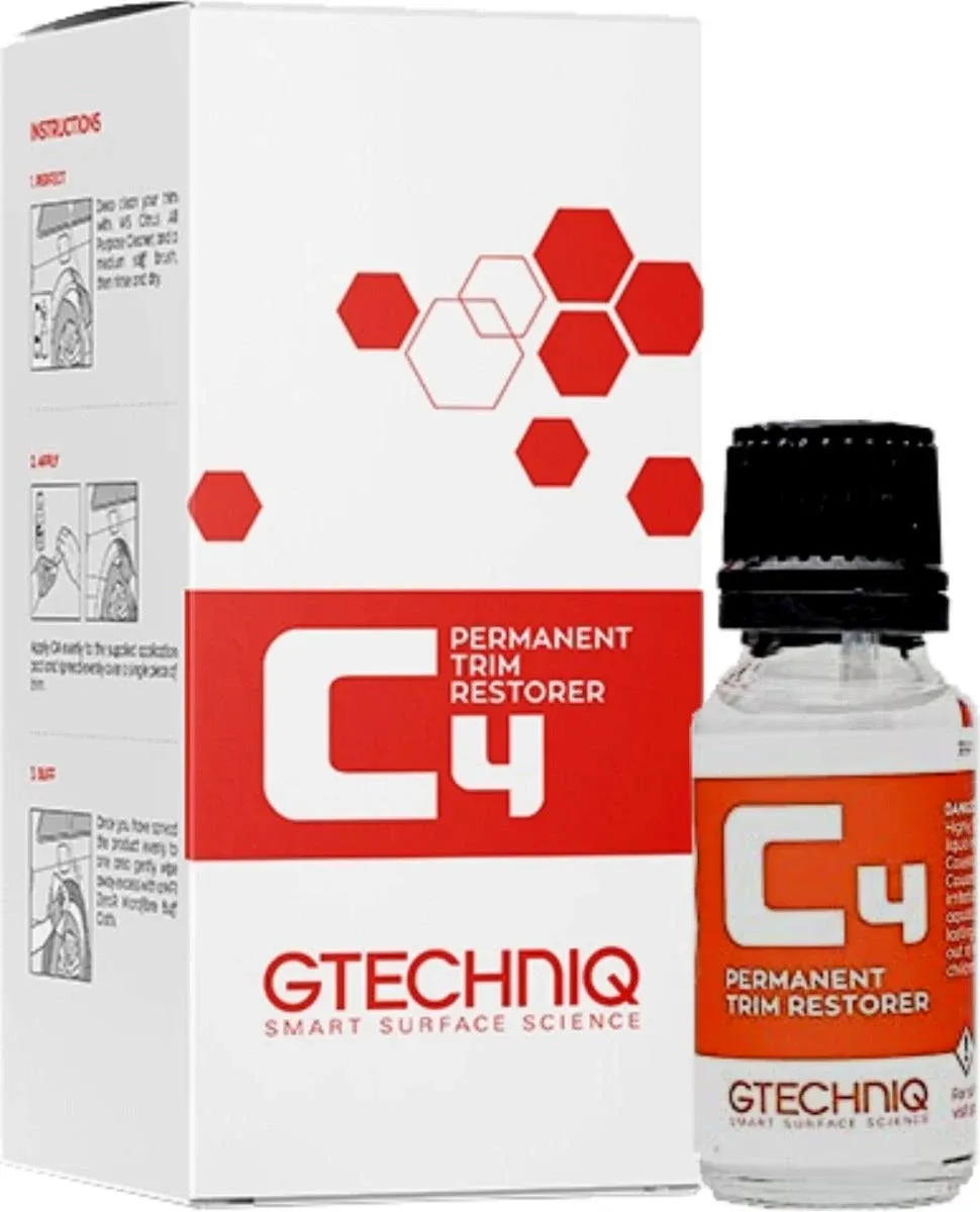 Gtechniq C4 Permanent Trim Restorer &amp; Protective Ceramic Coating 15ml